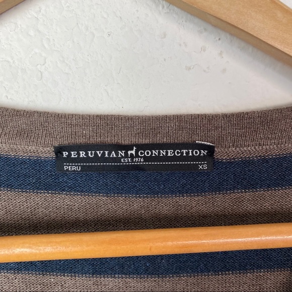 Peruvian Connection POMATA STRIPE COTTON DRESS SZ - Picture 4 of 9